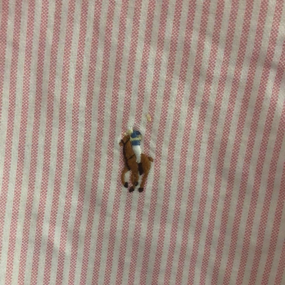 Ralph Lauren Pink Striped Shirt - Picture 3 of 4